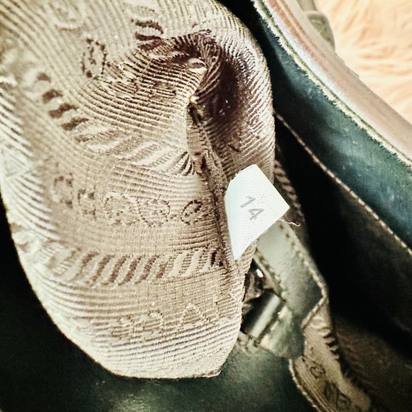 AUTHENTIC PRADA CANAPA CROSSBODY SATCHEL BAG MADE IN ITALY WITH DUST BAG COA - Picture 13 of 15